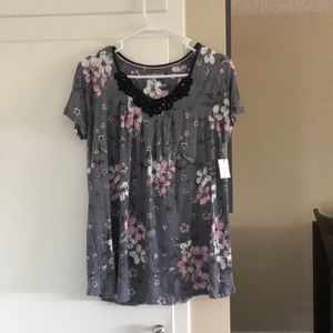 Flowery pajamas (top and bottom)